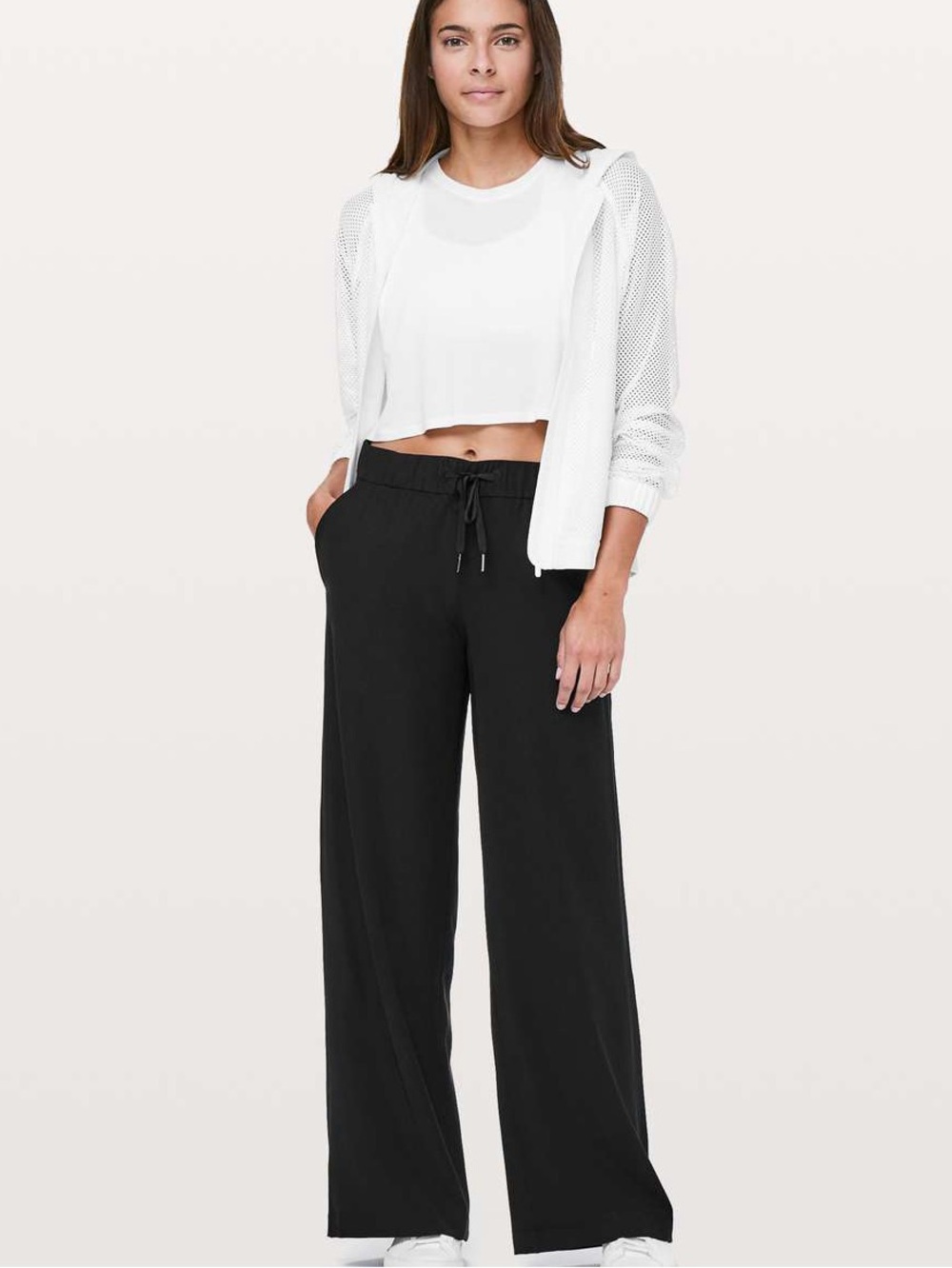 Lululemon Black On The Fly Wide Leg Pant